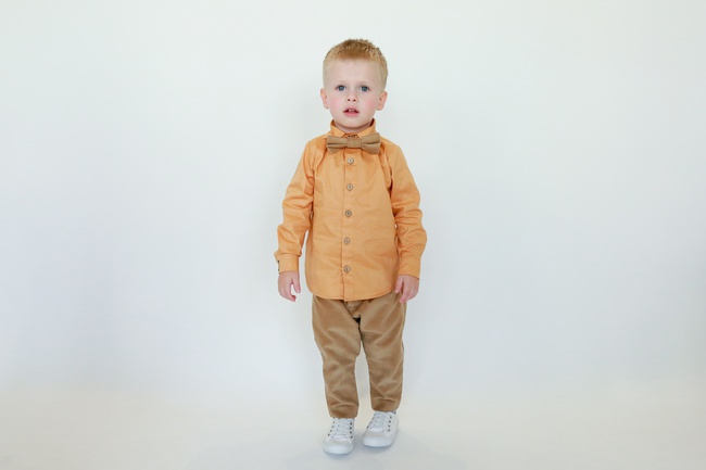 Рубашка для мальчика, цвет медовый