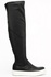 Schwarze Overknee-Stiefel s206