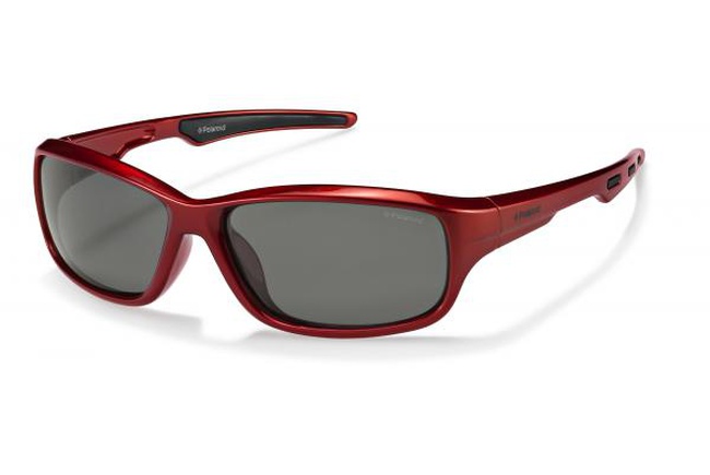 Children's glasses Polaroid Kids P0425С (8-12), protective, dark lenses, burgundy frame nereg / temples