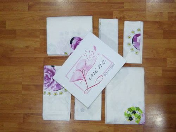 Ткань: Хави: 70% - ХБ и 30% - Полиэстер.  Производство: Гонконг 🔥 Количество ограничено!  ЕВРО: 🔹Пододеяльник: 200х220 - 1шт. 🔹Простыня: 220х240 - 1шт. 🔹Наволочка: 50x70 - 2шт и 70×70 - 2 шт.