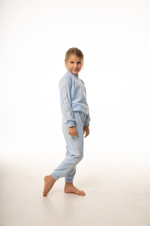 Спортивный костюм велюр голубой Yumster YG.21.42.004