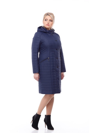 Пальто стеганое Софи, memory oil