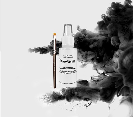 Спрей для очистки кистей с антибактериальным эффектом, BrowXenna®