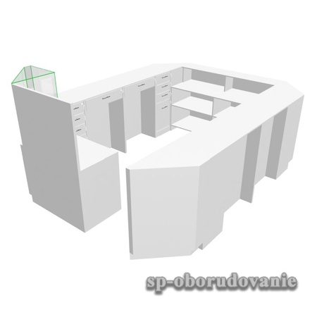 Нейл-бар из белого ЛДСП