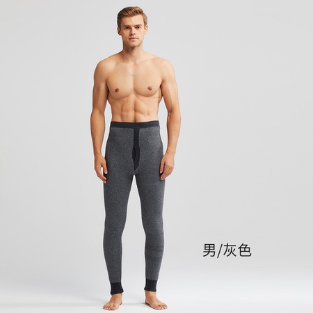 Осенние и зимние новые мужские и женские штаны из чистого кашемира с высокой талией, жаккардовые парные вязаные теплые штаны