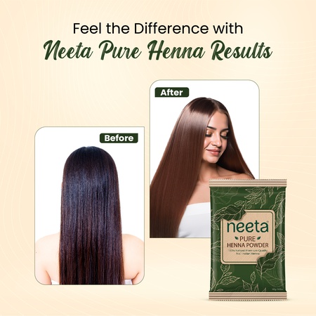 Neeta 100% Pure Henna Powder Brown 100g (Pack of 1) | Natural Hair Color & Shine | No Ammonia, No Chemicals