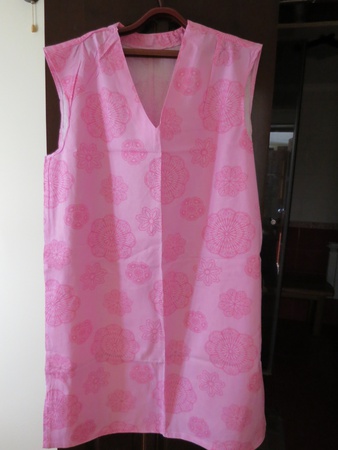 Home dress coarse calico