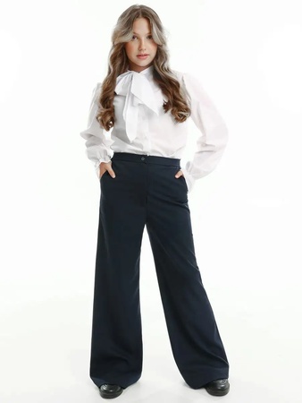 Школьные брюки палаццо для девочек-подростков