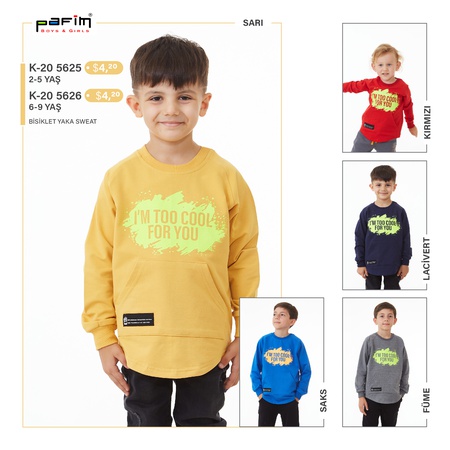 BİSİKLET YAKA SWEAT