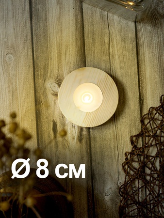 Подсвечник Круг средний, диаметр 80мм, в комплекте 3шт