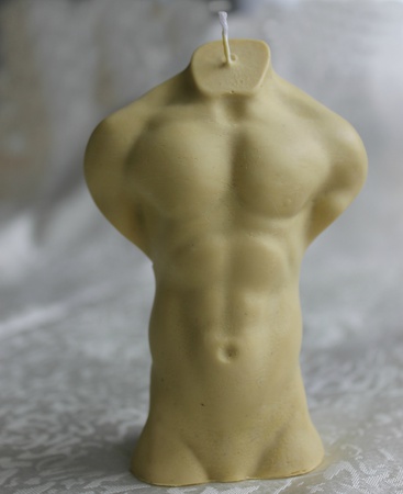 Candle "male bust"