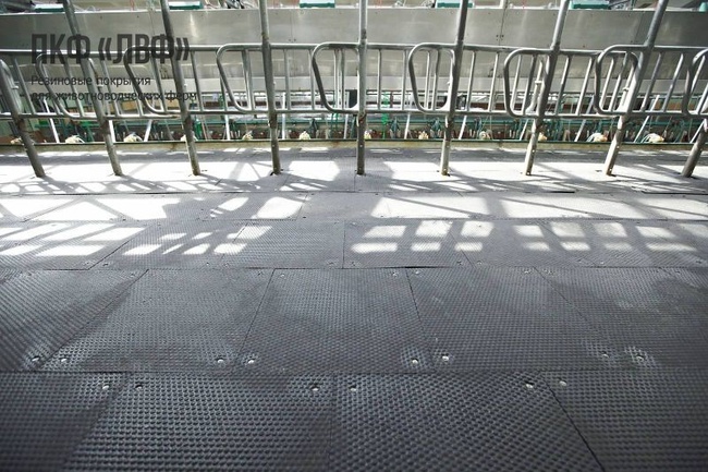 Маты резиновые (коврики) для коров, крупного рогатого скота - КРС