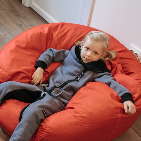 Комбинезон красный, черный и серый цвет