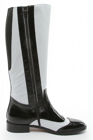 Черно-белые сапоги (осень) s114