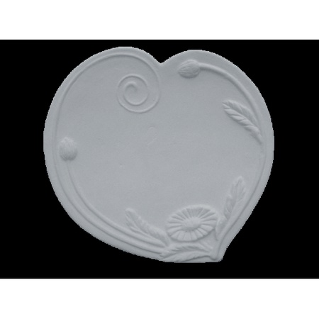 Гипсовая основа для декупажа Сердечко с ромашкой