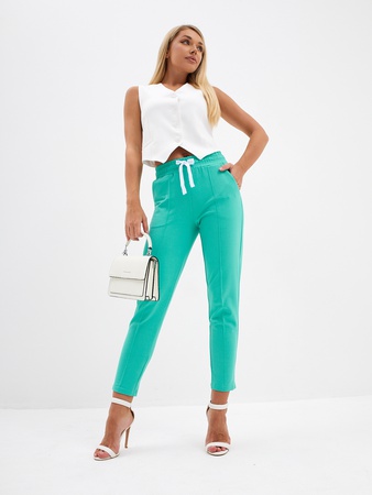 Брюки бананы укороченные 7/8 на резинке