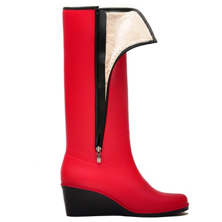 WOMEN&#39;S NORDMAN BELLINA WEDGE BOOTS WITH FUR