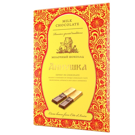 Portion milk chocolate "Annushka", 100g
