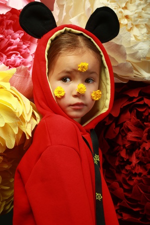 Худи красный с ушками Yumster YF.02.07.002