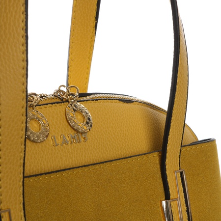 Bayan leopar desenli siyah rengi el ve omuz çantası