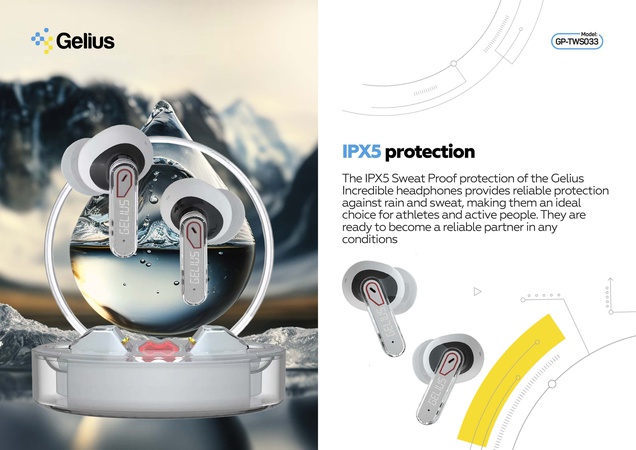 Стерео Bluetooth-гарнитура Gelius Incredible