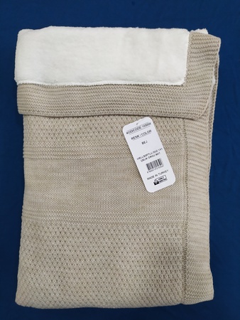 Wellsoft Peluşlu Çelik Örgü Bebek Battaniyesi