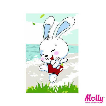 Bunny on the Lawn Color by Number