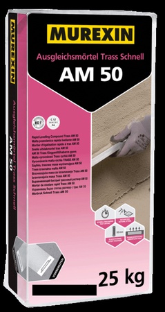 БЫСТРОЕ ВЫРАВНИВАНИЕ КОМПАУНДА MUREXIN TRASS AM 50