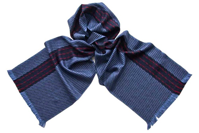 Italian silk and wool scarves for men