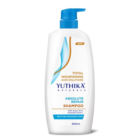 Yuthika Absolute Repair Shampoo For Damaged Hair 650ml |Total Nourishing Shampoo For Women & Men| Enriched With Argan Oil & Amaryllis Extract