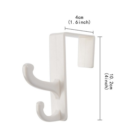 Вешалка на дверь с двумя крючками пластиковая