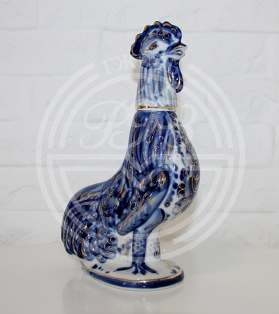 ПЕТУХ (С ЗОЛОТЫМ ДЕКОРОМ)