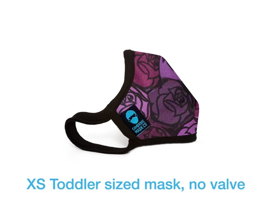 65Roses PRO, маска с угольным фильтром, полиэфирная ткань с принтом, ткань с рисунком роз, сертифицированная маска FFP2, премиум-класса