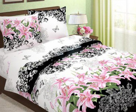 Ткань постельная Лилии