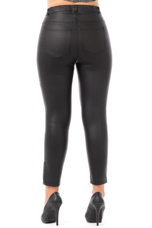 Büyük beden Bilek Fermuarlı Sıvama Pantolon