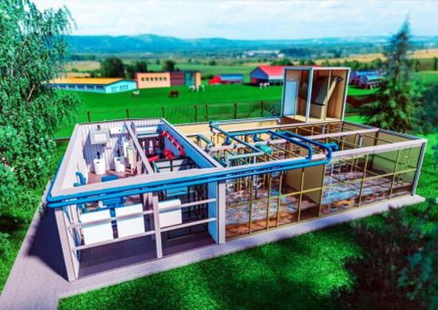 Очистные сооружения хоз.-бытовых сточных вод