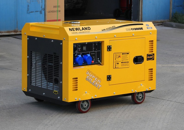 Newland мощный бытовой трехфазный дизельный генератор мощностью 7-10 кВт