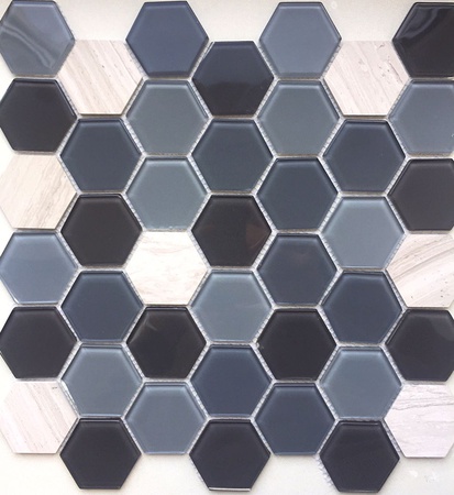 Стеклянная мозаика 4*300*300мм. Коллекция СТИЛЬ