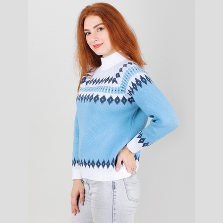 Kadın kazağı Freya mavisi