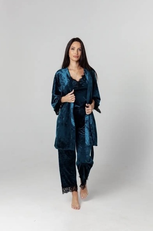 Пижама  велюровая 4в1