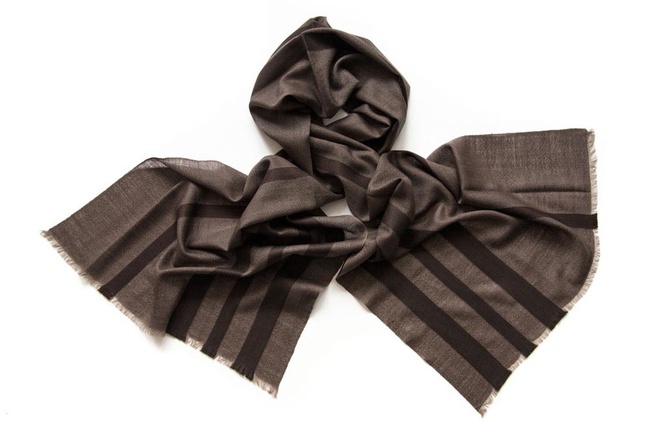 Italian silk and wool scarves for men