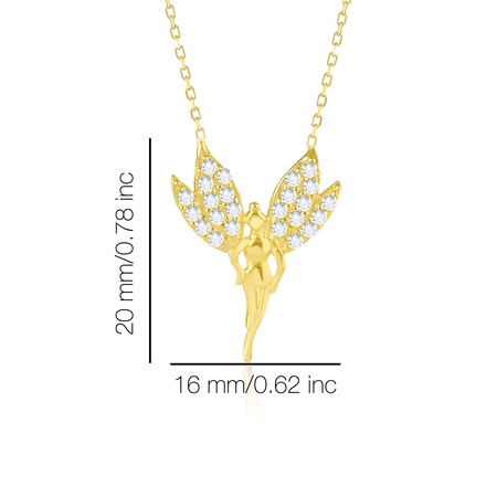 Even & Pétra 14 Ayar Altın Taşlı İyilik Perisi Kolye