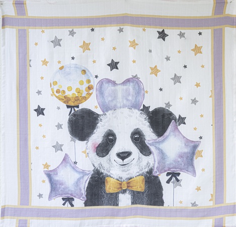 100% Organic Cotton Muslin Swaddle GOTS Certified