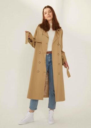 Camel Long Trenchcoat