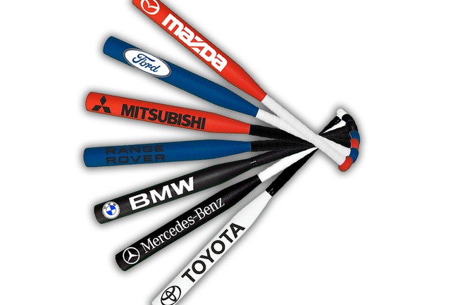 Биты бейсбольные с логотипами автомобилей (все марки авто)