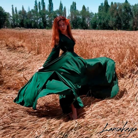 Платье из шёлка Армани