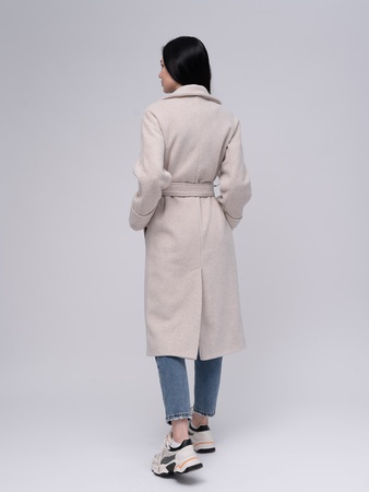 Демисезонное пальто-халат