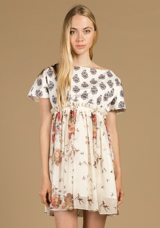 Платье Dolls White Mix Floral