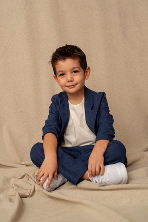 Льняной костюм для мальчика