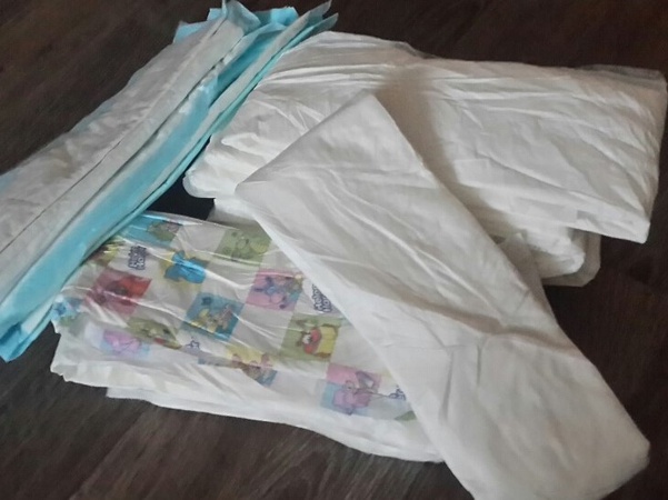 Пеленки одноразовые (некондиция)